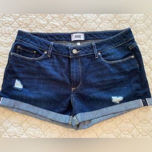 Paige Jimmy Jimmy dark denim short, size 31, very gently used